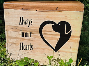 Pet urn Always in our hearts
