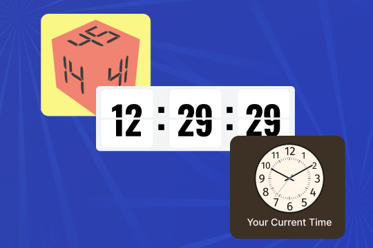 Clock banner