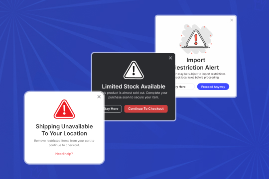 Warnings banner