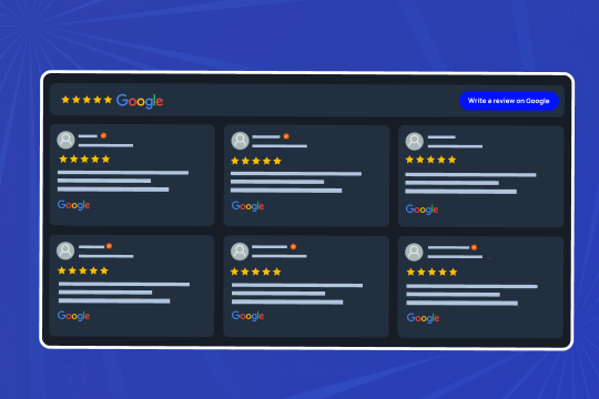 Google Review banner