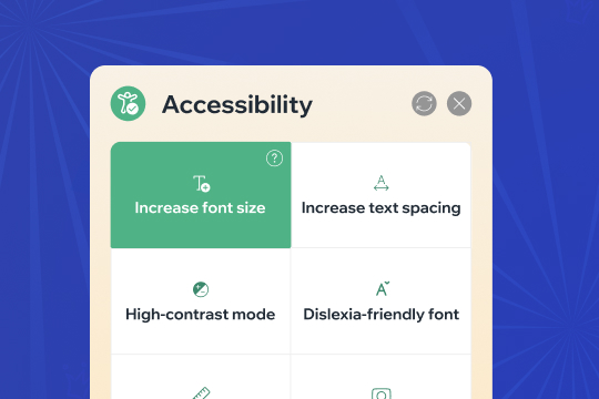 Accessibility banner