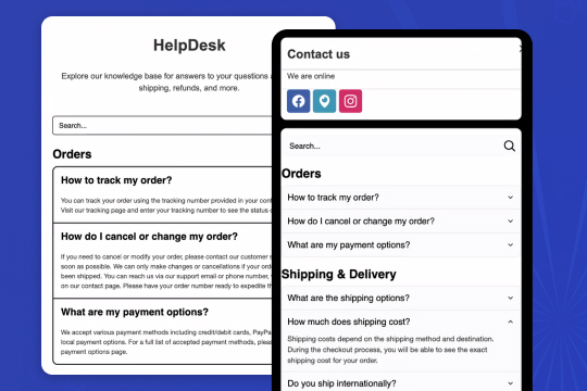 FAQ banner