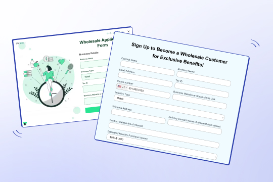 B2B Wholesale Forms banner