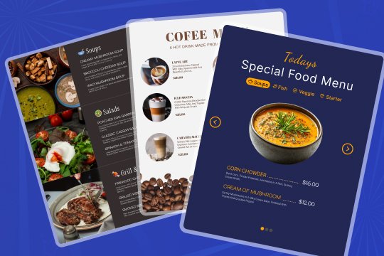 Menu banner