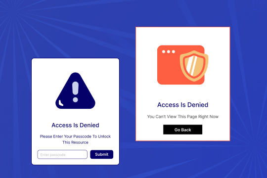 Password banner