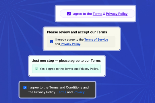 Terms banner