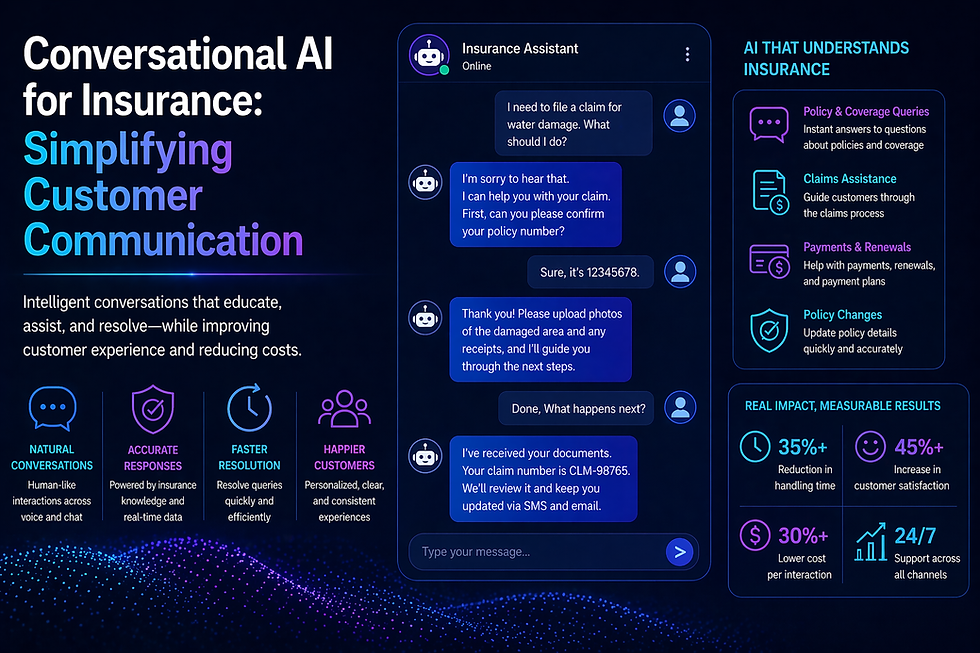 conversational AI insurance communication