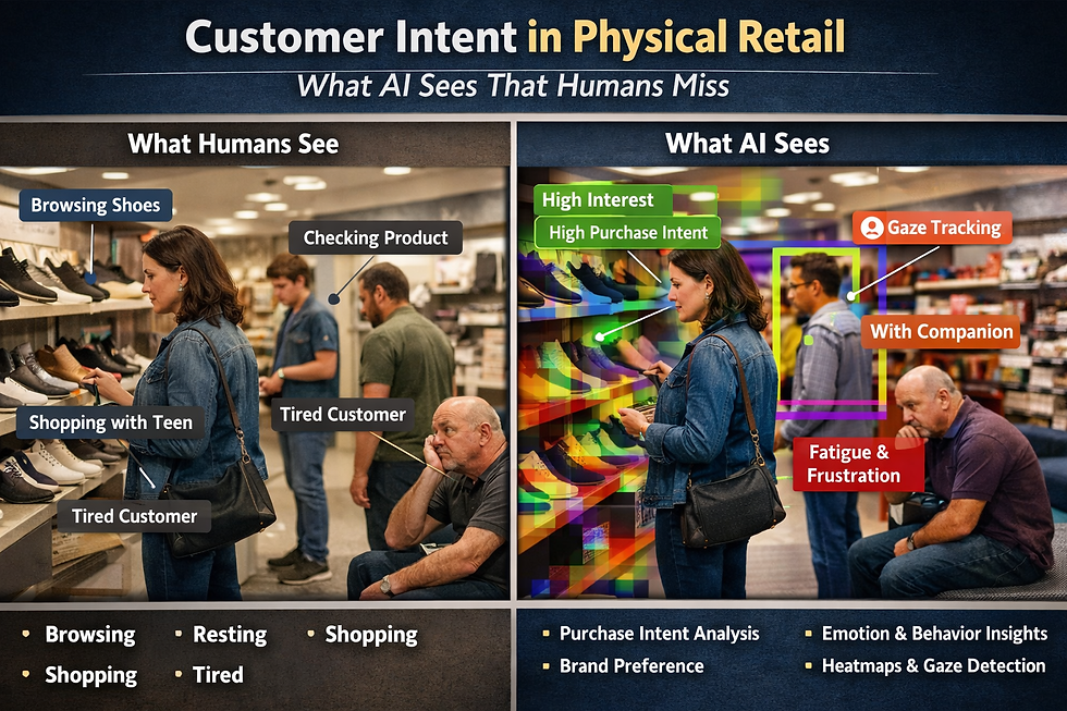 Customer Intent in Physical Retail: What AI Sees That Humans Miss