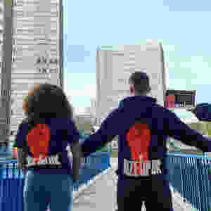 A Rize Up street team canvassing in Leeds, 2019. These activists organise to get young people from marginalised backgrounds talking about politics and registering to vote.