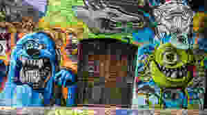 Monsters Inc. graffiti on Hosier Lane in Melbourne (Credit: Blake Currall)
