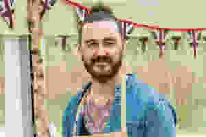 Bake Off contestant manbun