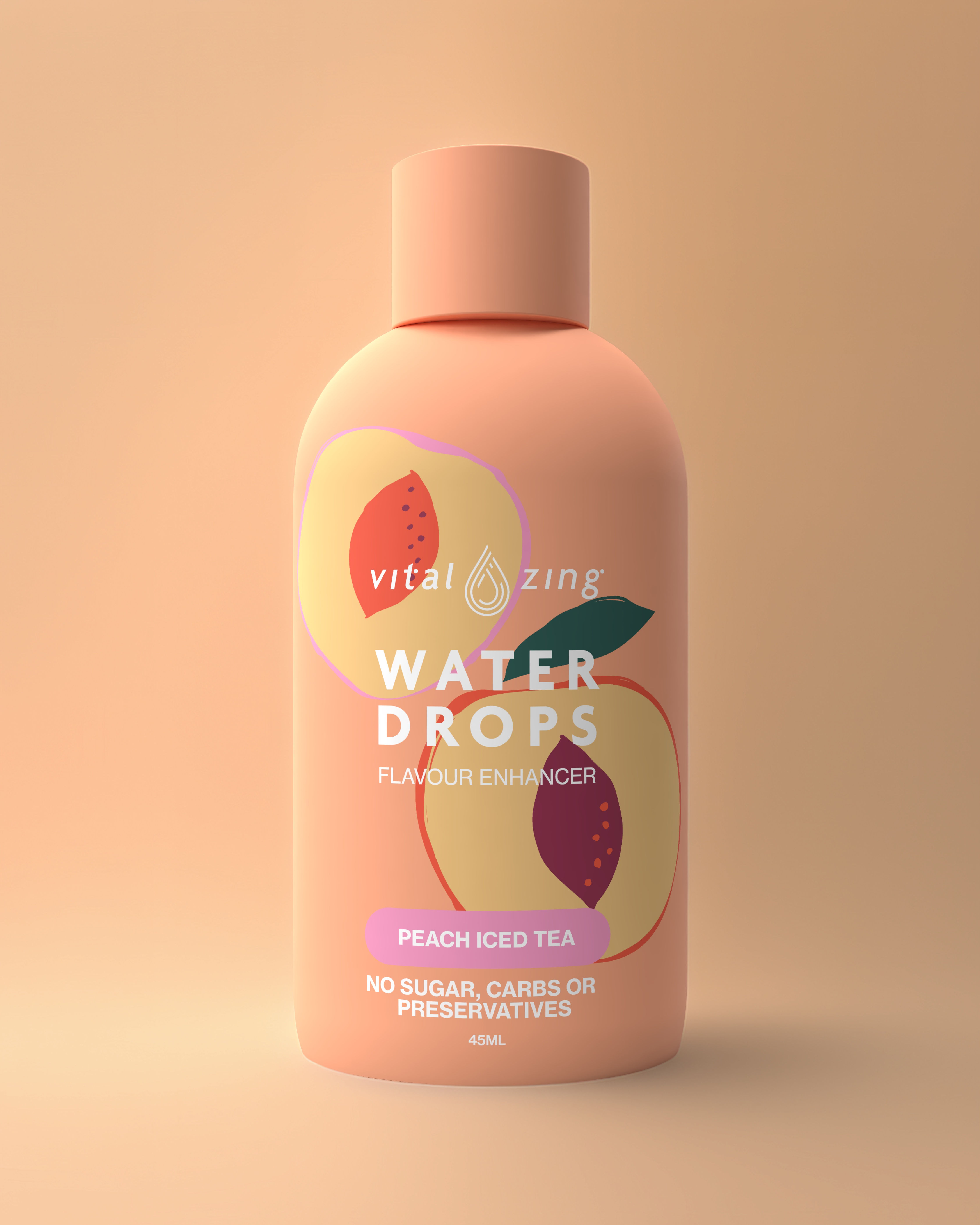 Peach Iced Tea Water Drops