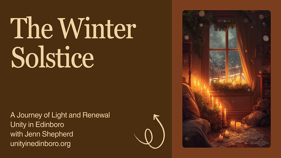 Sunday Enrichment: Winter Solstice