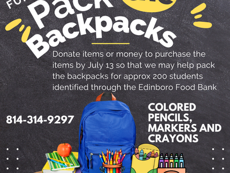 Pack the Back Packs