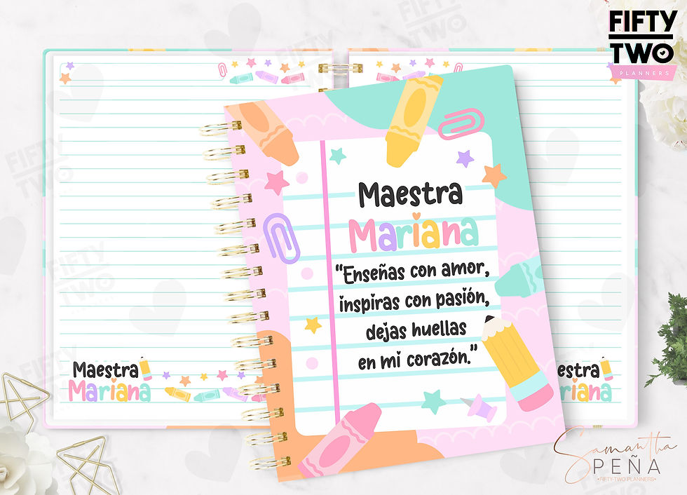 Miniatura: Colección 2025 / 10 Libretas Para Maestras