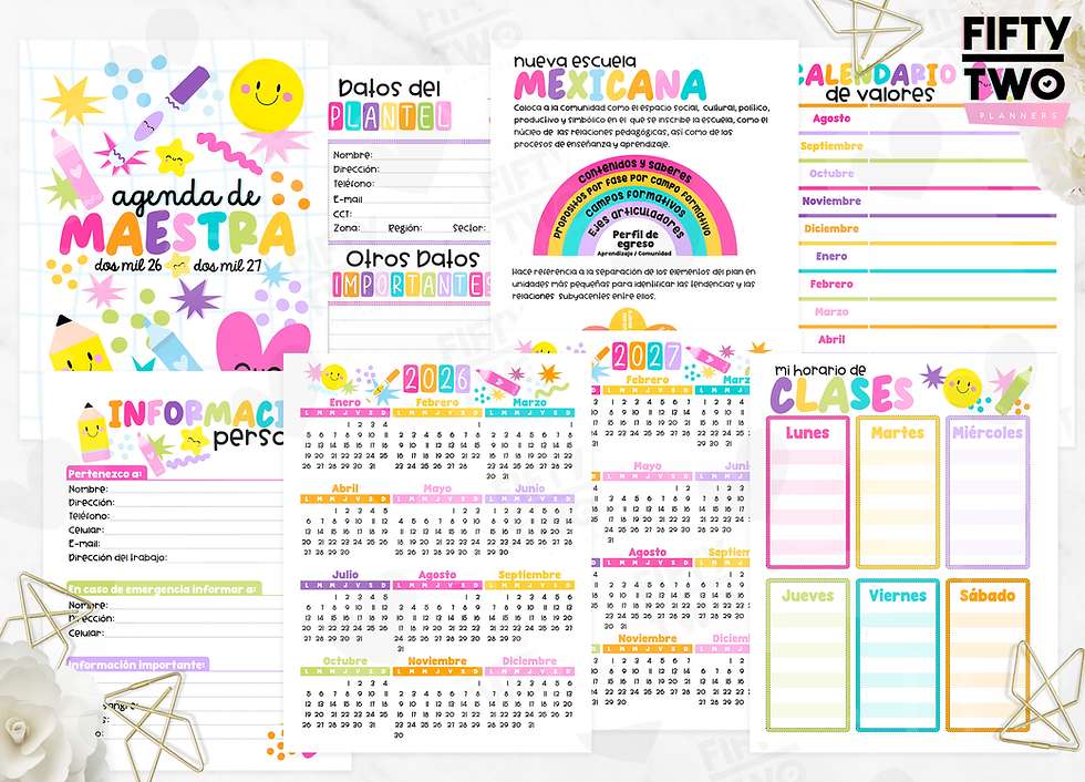 Miniatura: Agenda Premium Maestra Happy 2026-2027