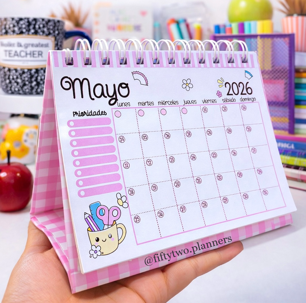 Calendarios Teacher Kawaii 2026-2027