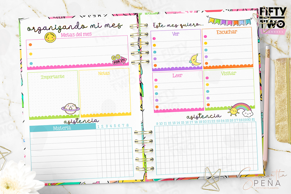 Miniatura: Sticker Planner De Estudiante