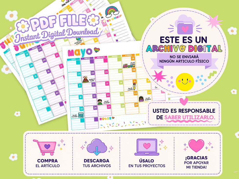 Miniatura: Calendarios de Mesa Confetti Sprinkles