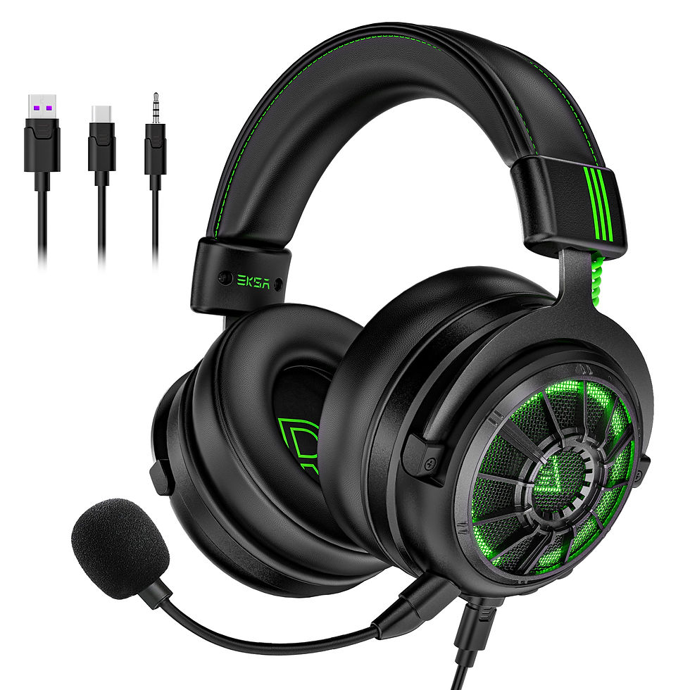 Miniatura: EKSA StarEngine Pro Gaming Headset Gamer 7.1 Wired Over Ear Headphones with ENC 