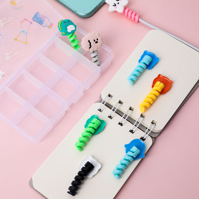 Miniatura: Cartoon Spiral USB Cable Protector and Organizer Bobbin