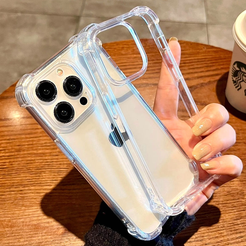 Soft Transparent Phone Case For iPhone 11 12 13 14 15 16 Pro Max X Xs XR Max 7 8