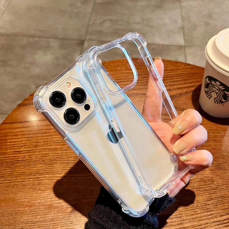 Miniatura: Soft Transparent Phone Case For iPhone 11 12 13 14 15 16 Pro Max X Xs XR Max 7 8