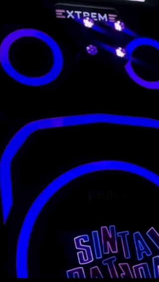 Ativação Beat Hero da Philco no Rock in Rio 2026 com timbaus iluminados e sensores, desenvolvida pela Phygital Solutions junto à Agência Atenas.