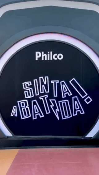Ativação Beat Hero da Philco no Rock in Rio 2026 com timbaus iluminados e sensores, desenvolvida pela Phygital Solutions junto à Agência Atenas.