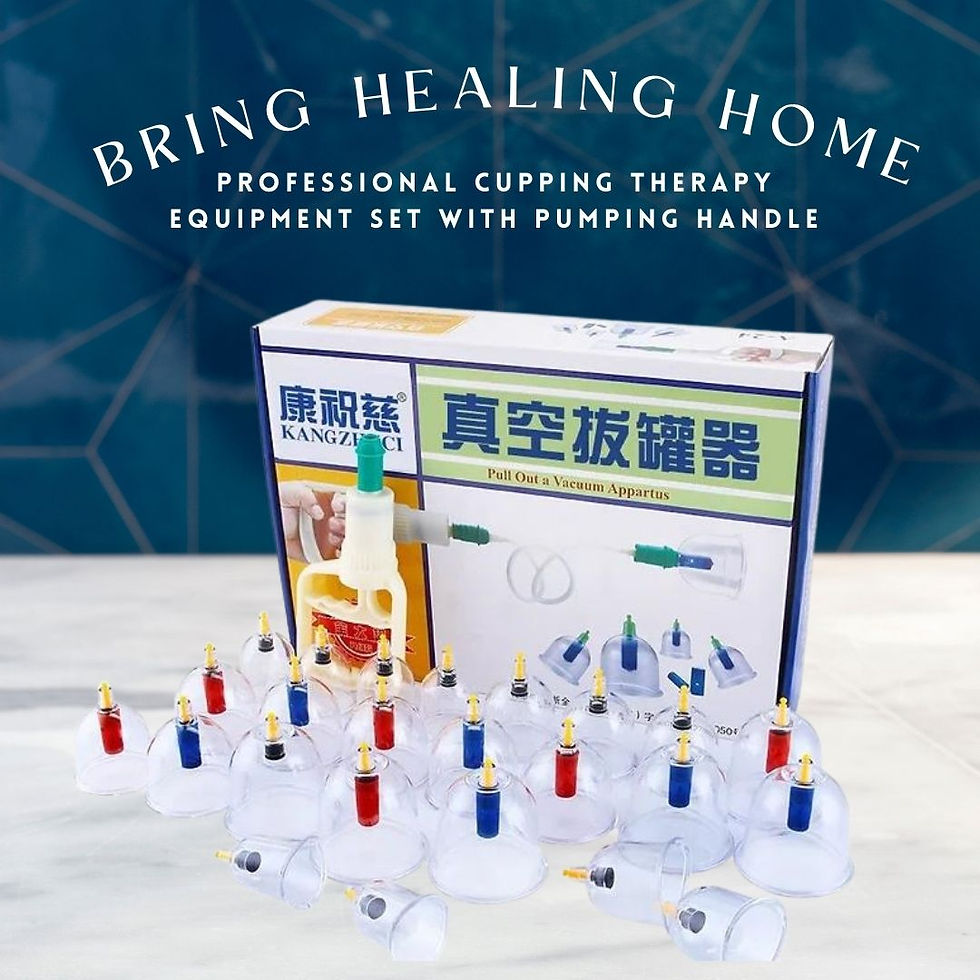 Professional Cupping Therapy Equipment Set with Pumping Handle