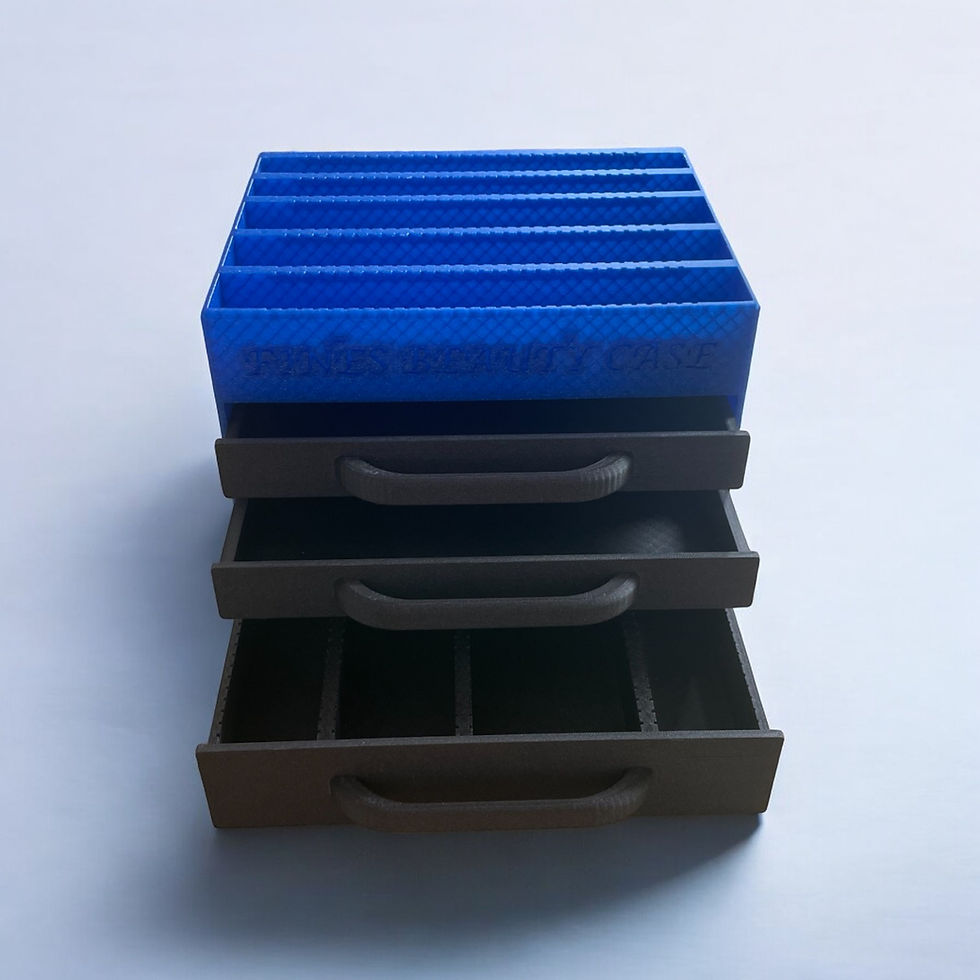 Miniaturbild: Eine Aufbewahrungsbox, Vorderseite mit Schubfächern geöffnet