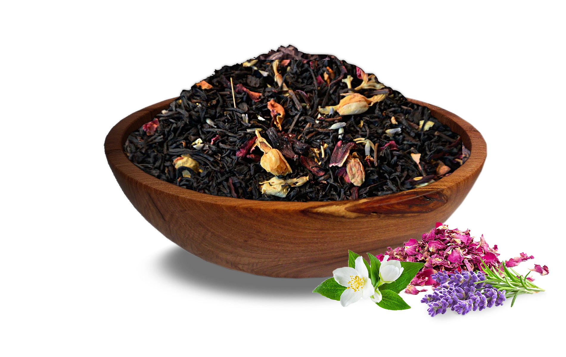 Schwarztee "Mönchs mit Blüten"