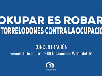 El PP de Torrelodones convoca una concentración contra la okupación