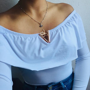 Body cuello de bandeja manga larga color