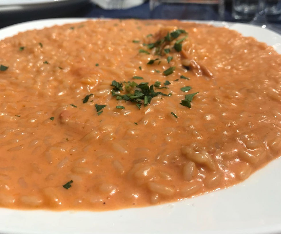 Risotto alla crema di scampi ad Ostia