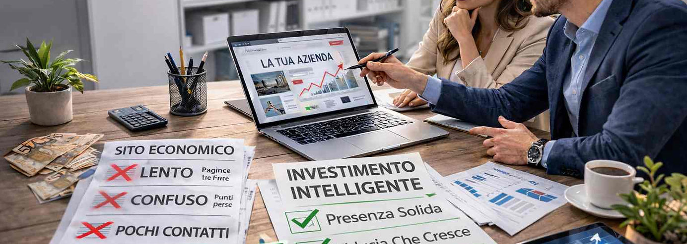 professionisti che studiano strategie per creare siti web performanti a Roma