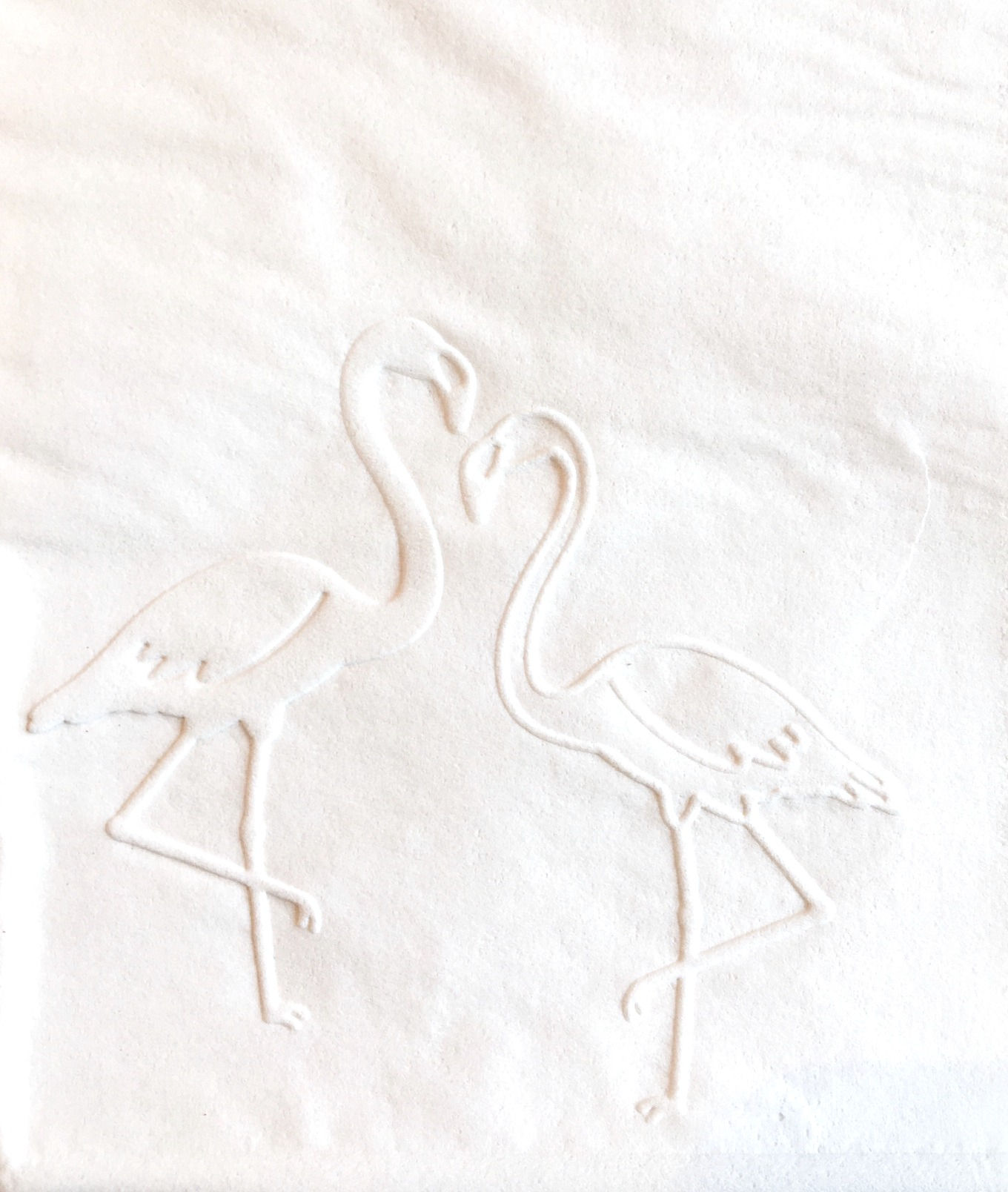 Flamingo Embossed & Scented Travel Hand Towels