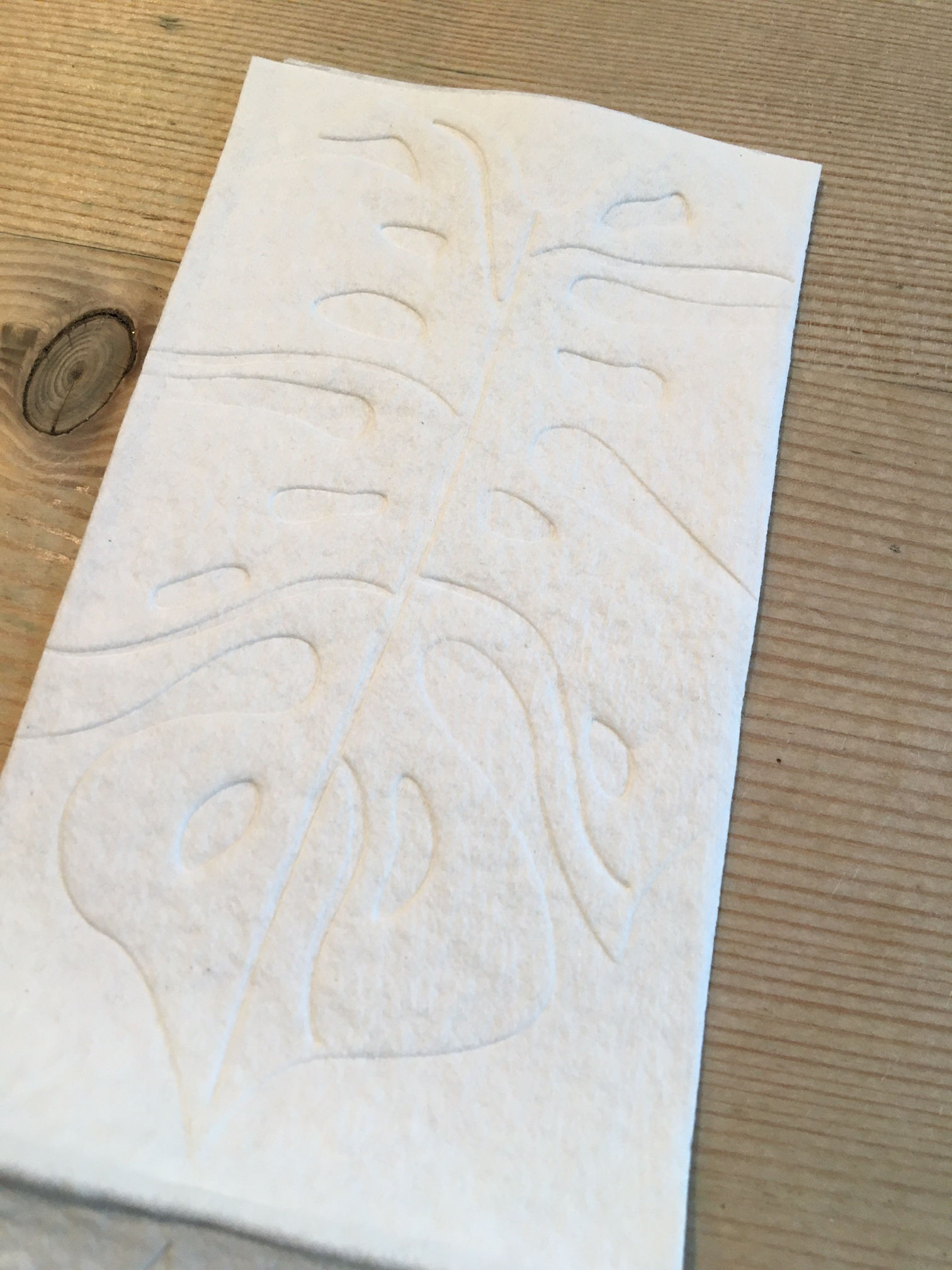 Palm Leaf Embossed & Scented Travel Hand Towels