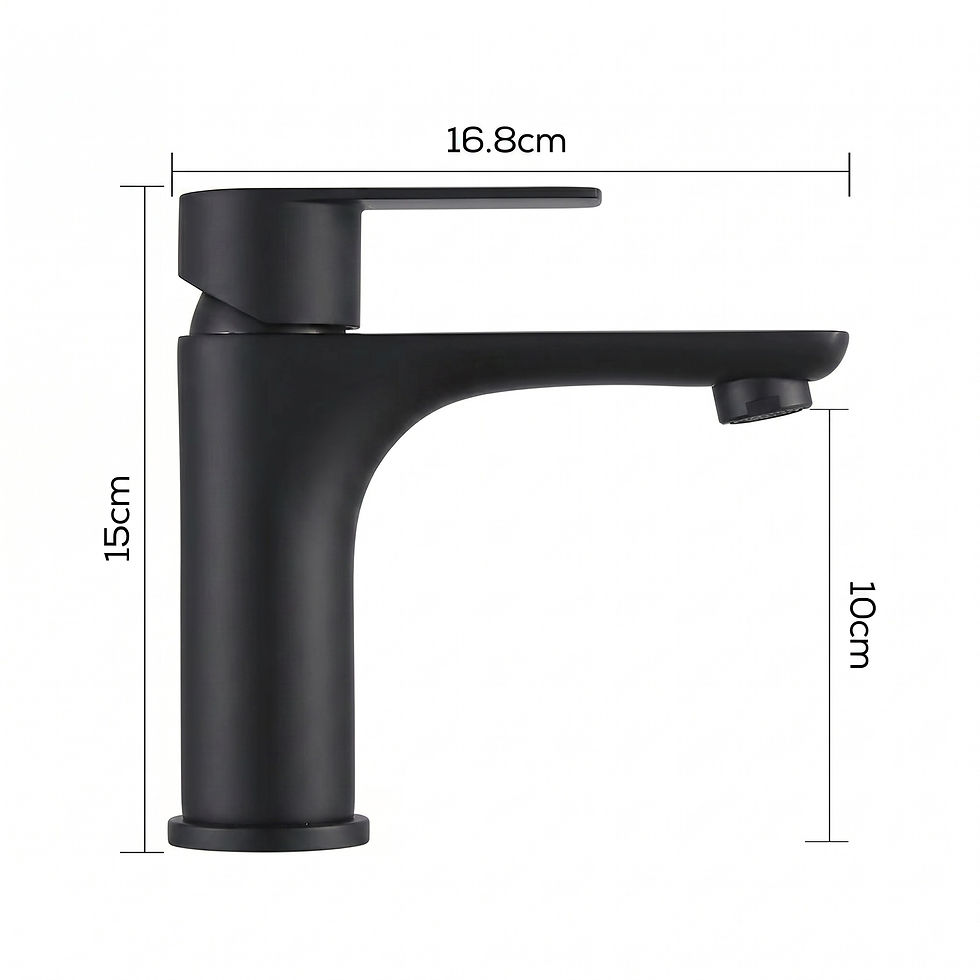 Thumbnail: Evernest Signature Series: Matte Black 304 Stainless Steel Basin Faucet