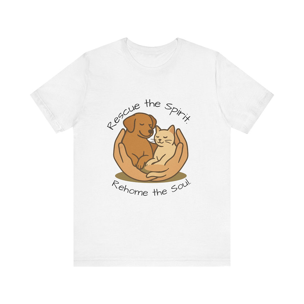 Thumbnail: Rescue the Spirit/Rehome the Soul Tee Shirt.