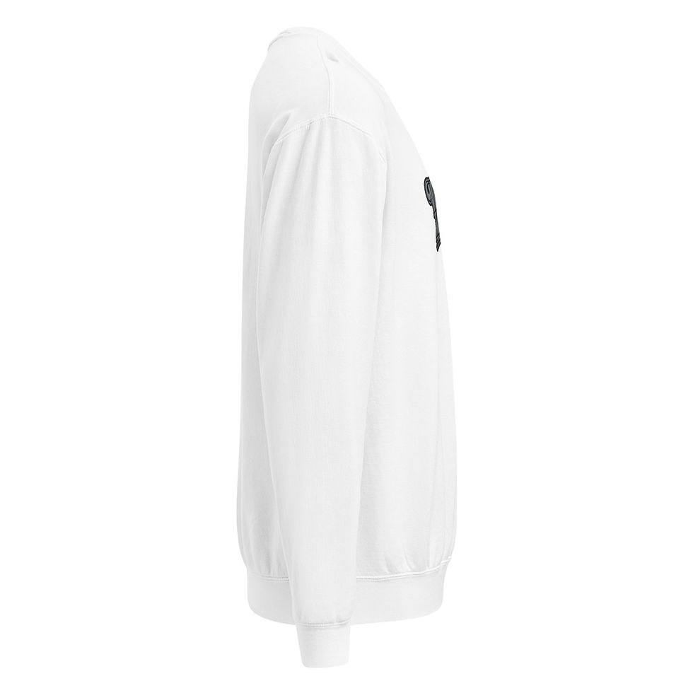 Thumbnail: VA Made Me Embroidery Unisex Garment-Dyed Fleece Crewneck Sweatshirt!