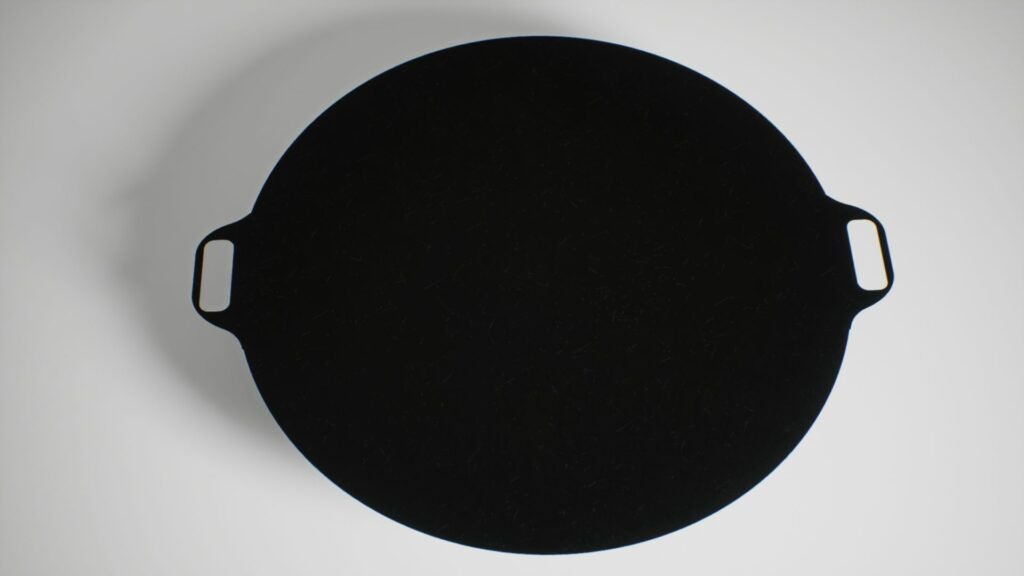 couvercle de protection pour braséro en acier corten 
