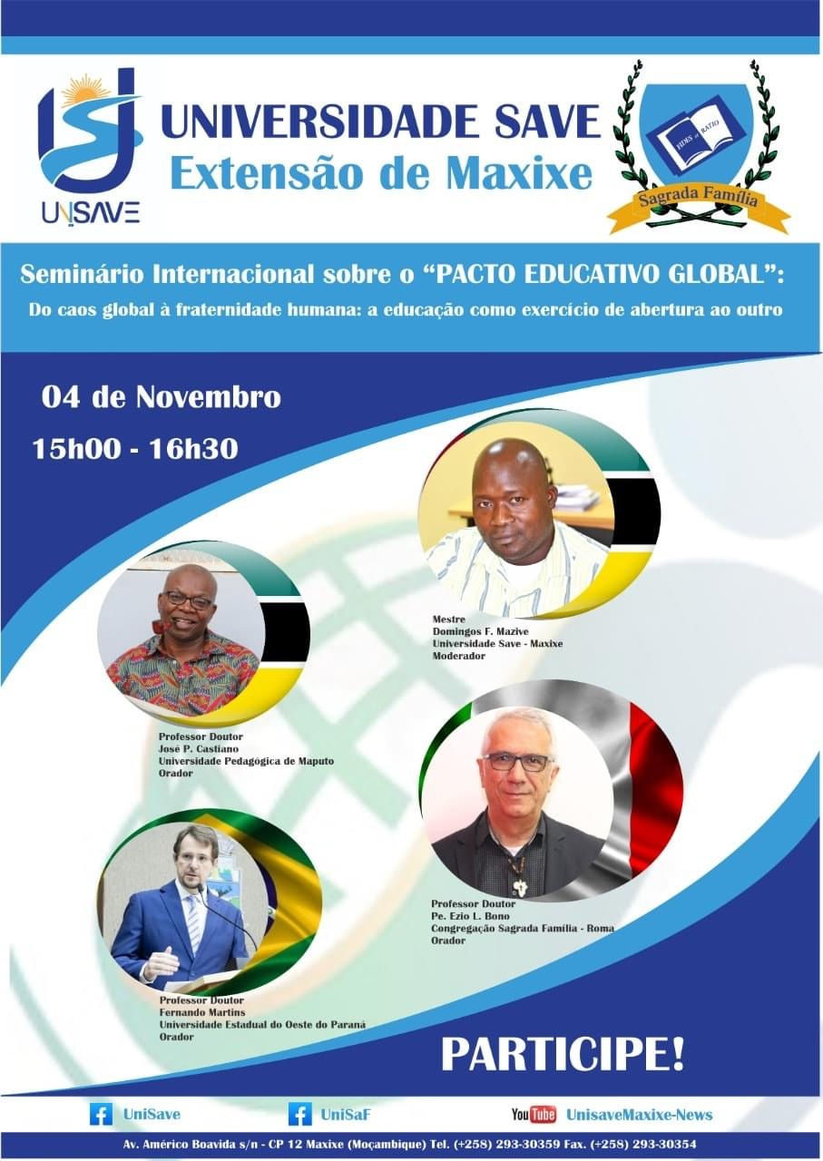 Seminário Internacional sobre o “”PACTO EDUCATIVO GLOBAL”