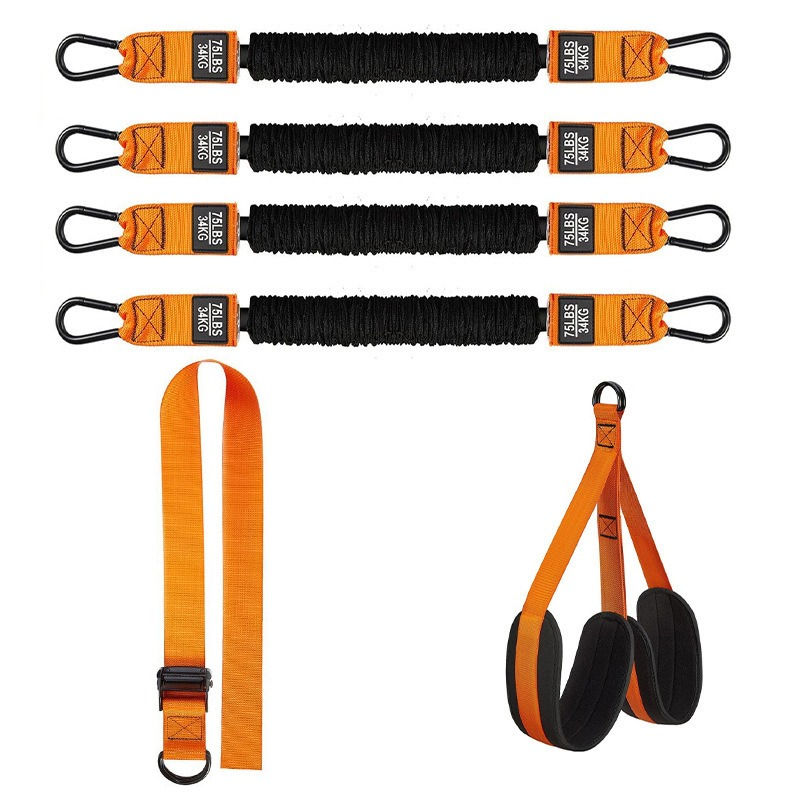 Thumbnail: Full Body Resistance Band Training System | Home Gym Kit