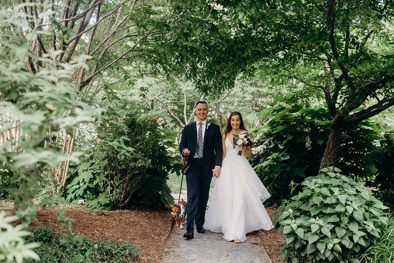 wedding ceremony in Crispus Attucks Park