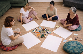 společné tvoření při pobytu pro ženy