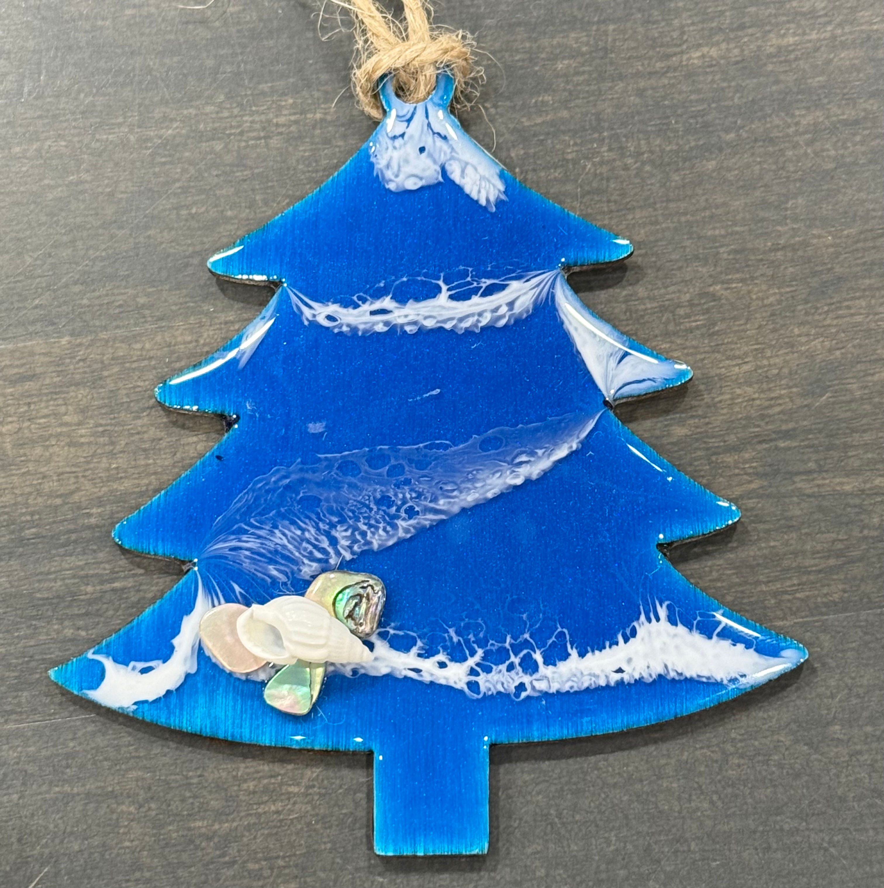 Ocean Resin Christmas Tree Ornament