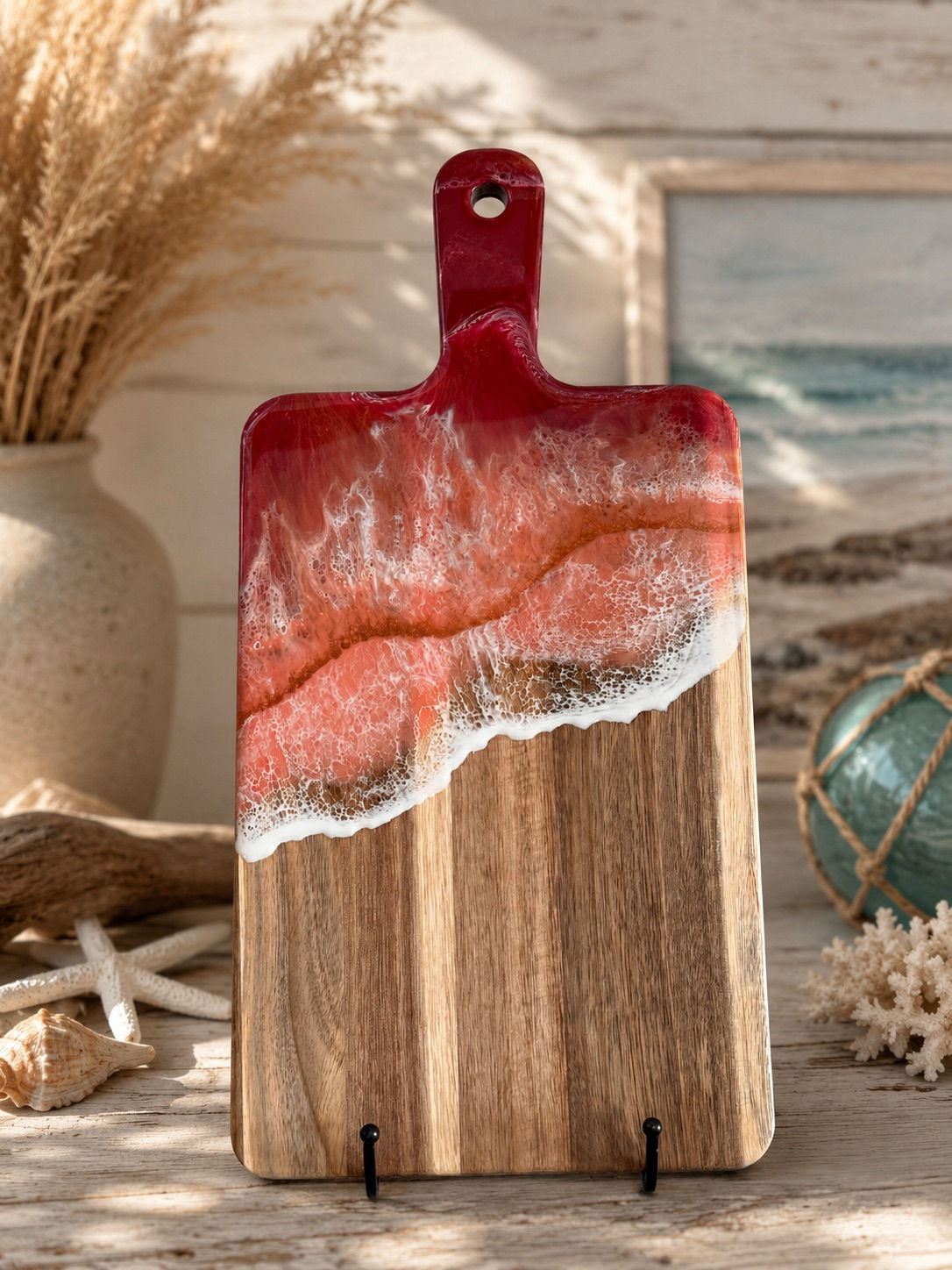Copper Sunset Acacia Charcuterie Board