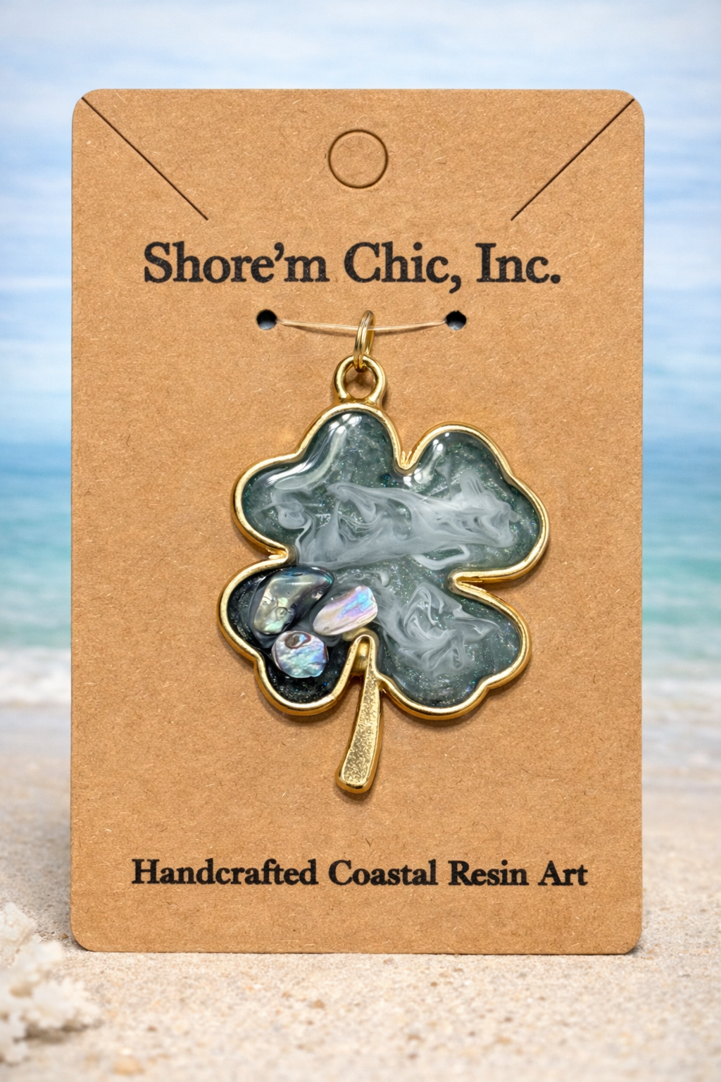 Shamrock Resin Pendant – Limited Edition