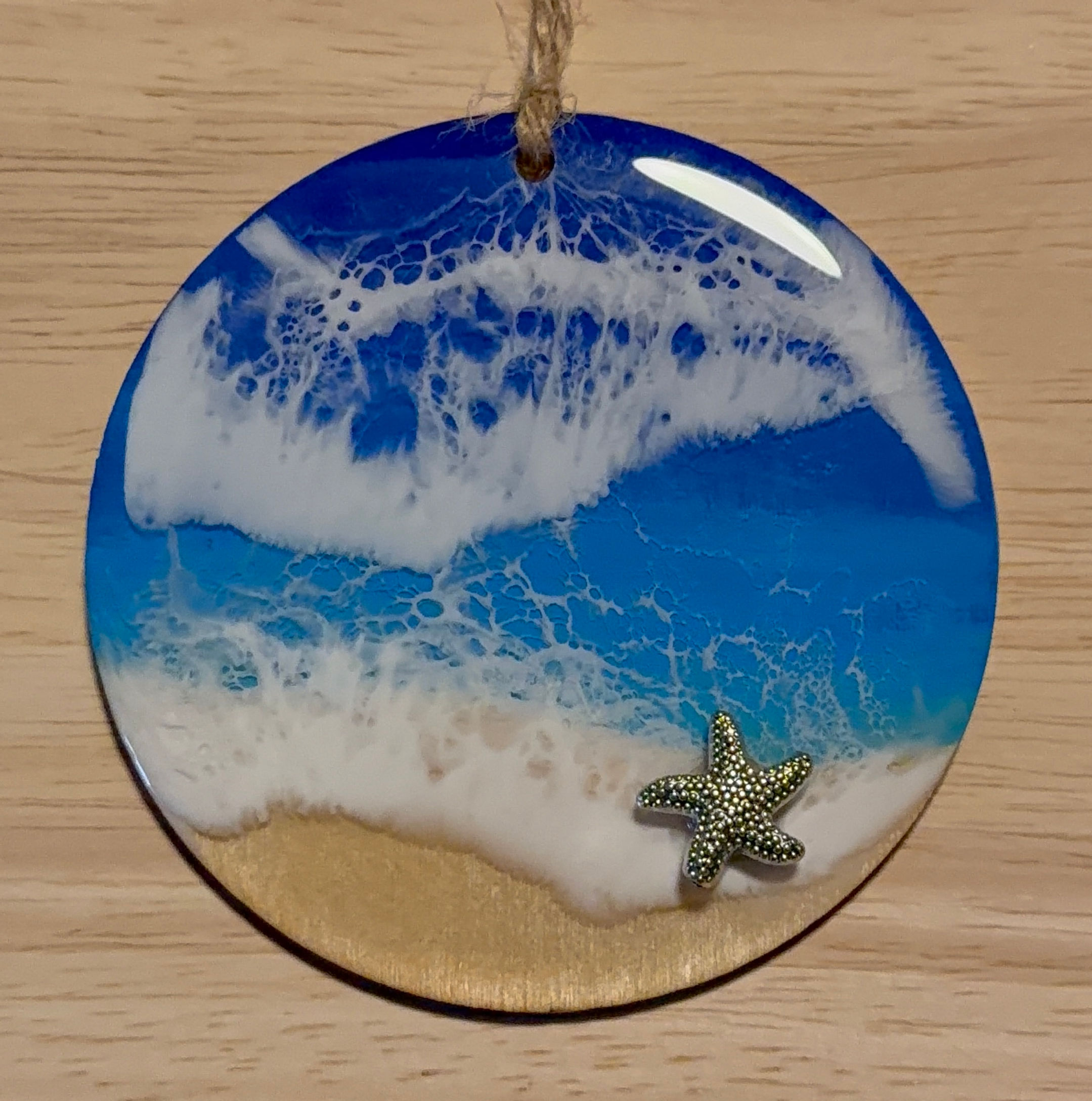 Ocean Resin Christmas Bulb Ornament